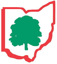 Mid Ohio Tree Service — Ohio outline with tree logo